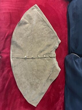 SHEIN Neutral Taupe Suede Capelet